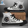 Pink Floyd Broken Brick Shoes, Pink Floyd High Top Shoes