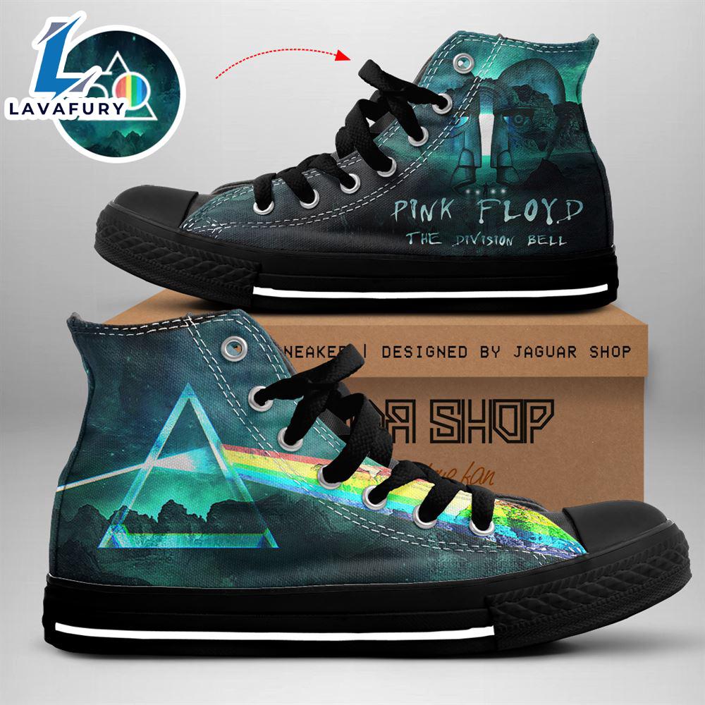 Pink Floyd The Division Bells Shoes, Pink Floyd High Top Shoes For Fans Pink Floyd The Division Bells Shoes, Pink Floyd High Top Shoes For Fans