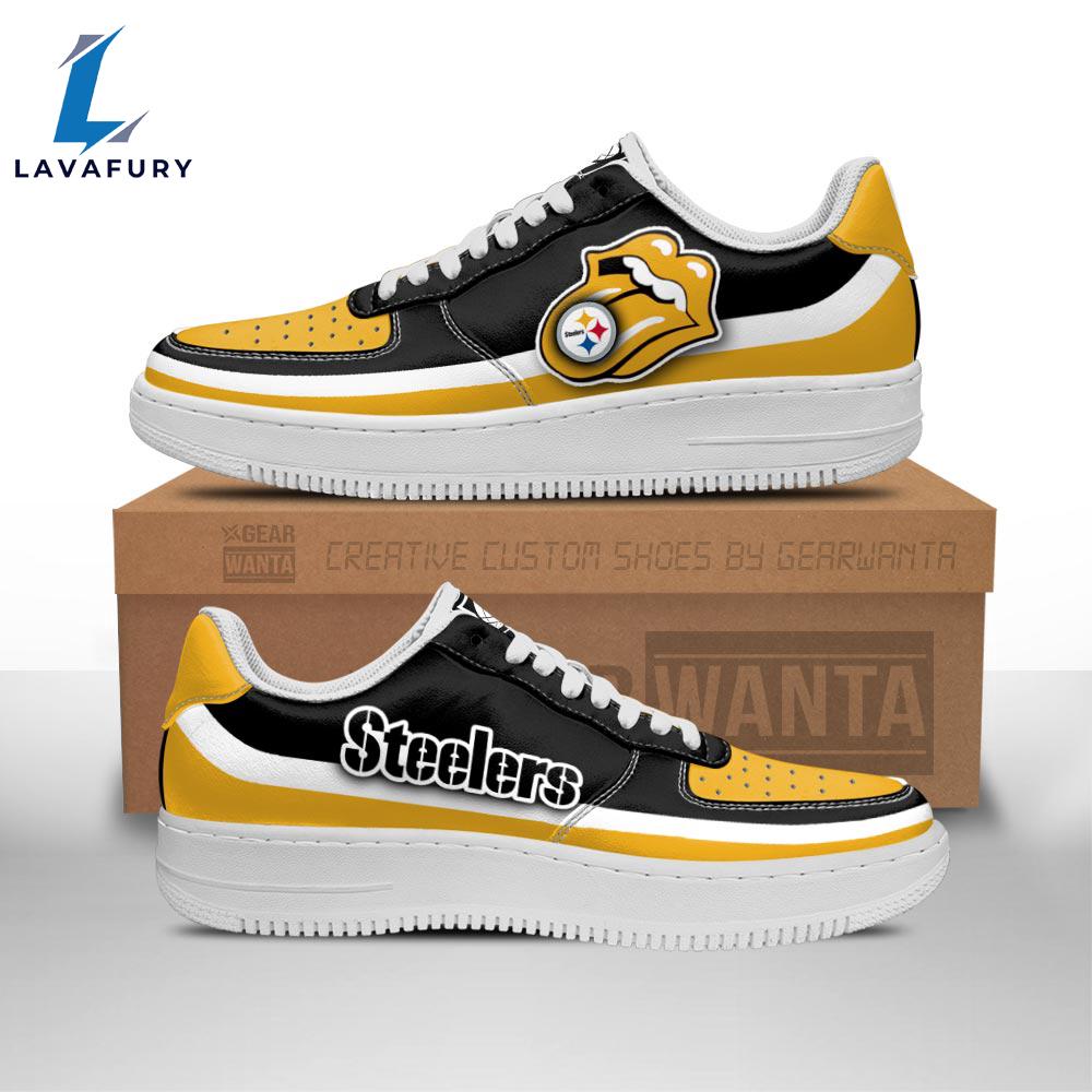 Pittsburgh Steelers Air Sneakers Custom Force Shoes Sexy Lips For Fans NFL Shoes Pittsburgh Steelers Air Sneakers Custom Force Shoes Sexy Lips For Fans NFL Shoes