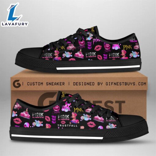 P!Nk All I Know So Far, P!Nk Shoes, P!Nk High Top Canvas Shoes For Fans