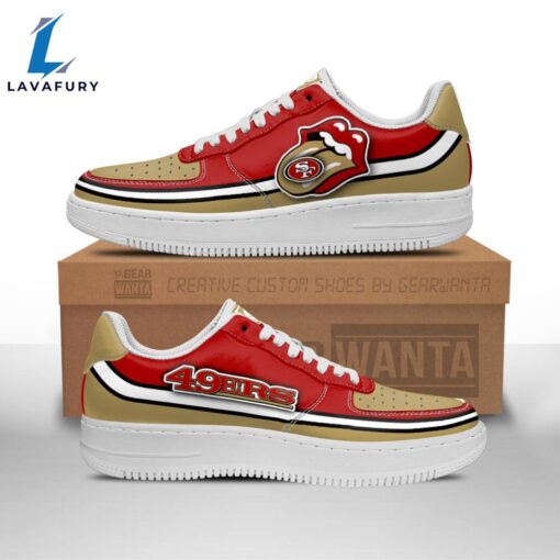 San Francisco 49ers Air Sneakers Custom Force Shoes Sexy Lips For Fans NFL Shoes