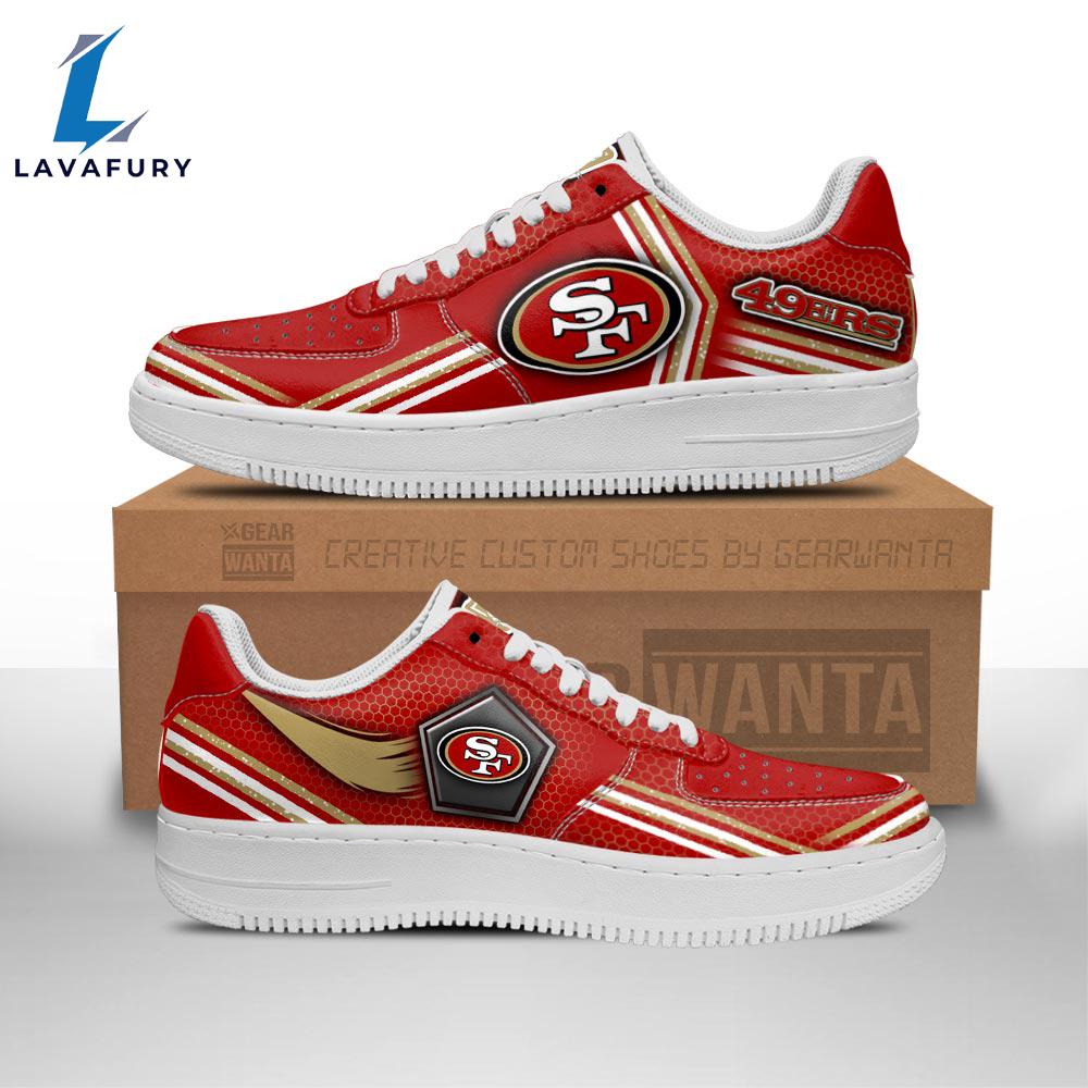 Sanfrancisco 49ers Air Sneakers Custom Force Shoes For Fans NFL Shoes Sanfrancisco 49ers Air Sneakers Custom Force Shoes For Fans NFL Shoes