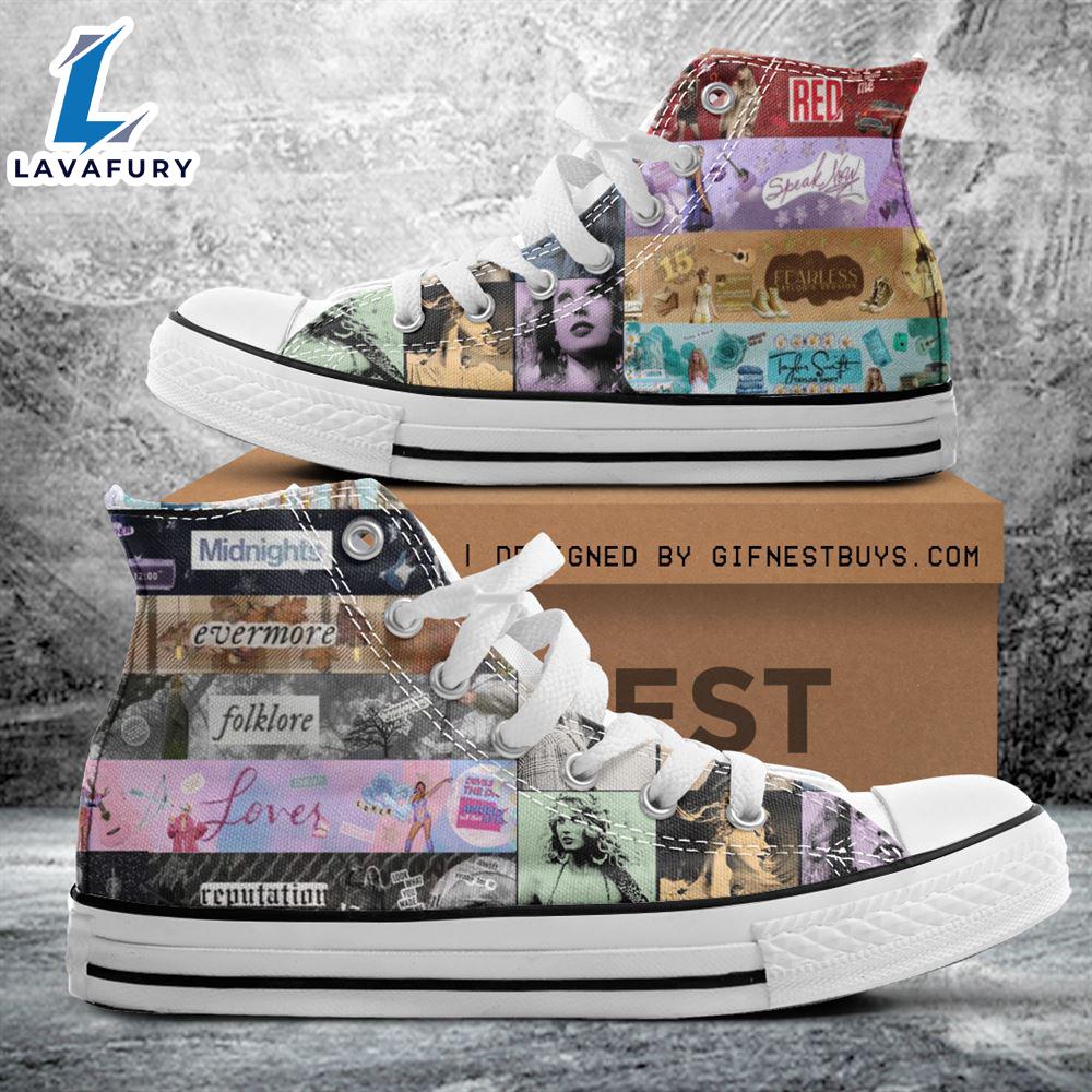 Taylor Swift High Point, Swiftie,Taylor Swift High Top Canvas Shoes For Fans Taylor Swift High Point, Swiftie,Taylor Swift High Top Canvas Shoes For Fans
