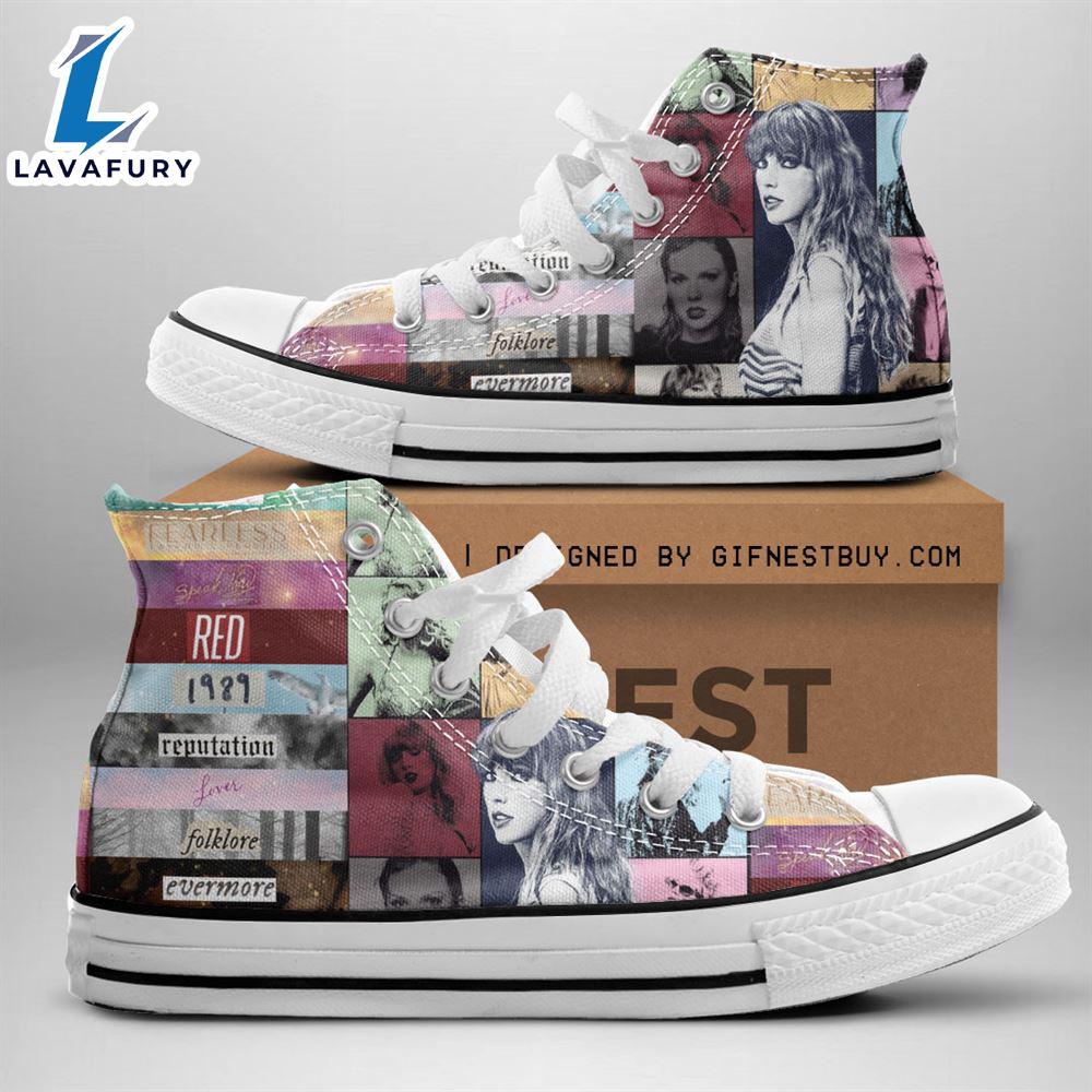 Taylor Swift Highlight, Swiftie,Taylor Swift High Top Canvas Shoes For Fans Taylor Swift Highlight, Swiftie,Taylor Swift High Top Canvas Shoes For Fans