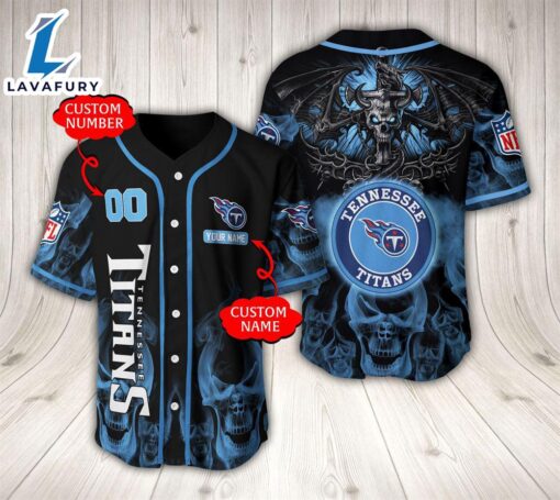 Tennessee Titans NFL Baseball Jersey Custom Name And Number  – Gift  For Halloween