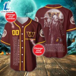 Washington Commanders Horror Movie Personalized…