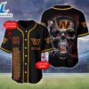 Washington Commanders NFL Skull Logo Personalized Baseball Jersey - Gift For Halloween 2 Washington Commanders NFL Skull Logo Personalized Baseball Jersey