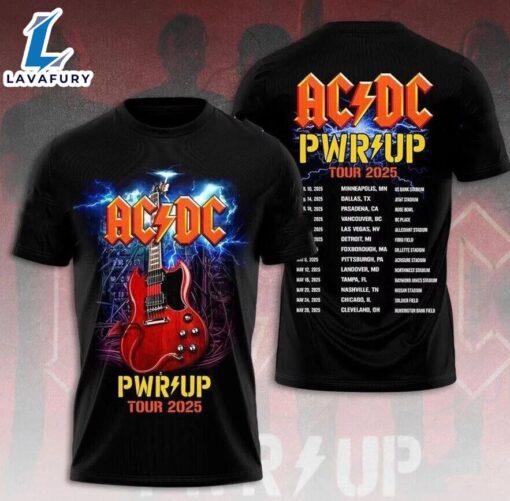 2025 ACDC Rock Music T-shirt World Tour T-Shirt