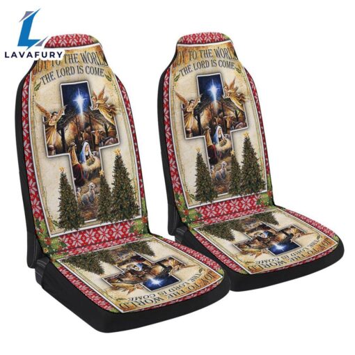 Baby Jesus Christmas Joy To The World The Lord Is Come Seat Cover Cars – Christian Seat Cover
