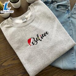 Believe Christmas Santa Embroidered Shirt…