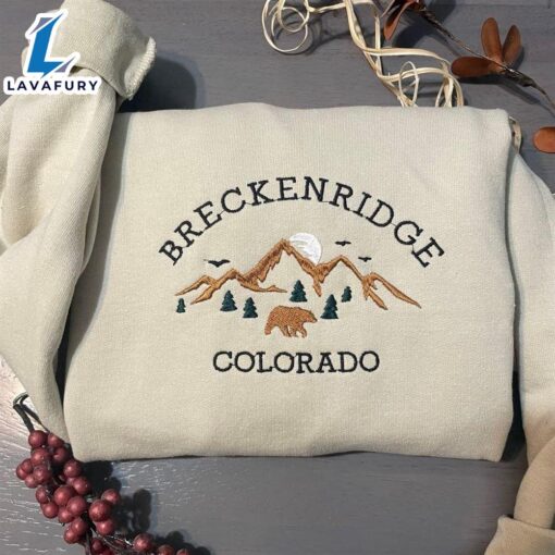 Breckenridge Colorado Embroidered Sweatshirt For Man And Women