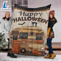 Camping Boo Halloween Sofa Fleece…