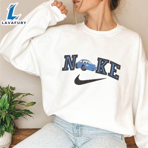 Cars Cartoon Movie Blue  Logo Embroidered Sweatshirt  For Man And Women