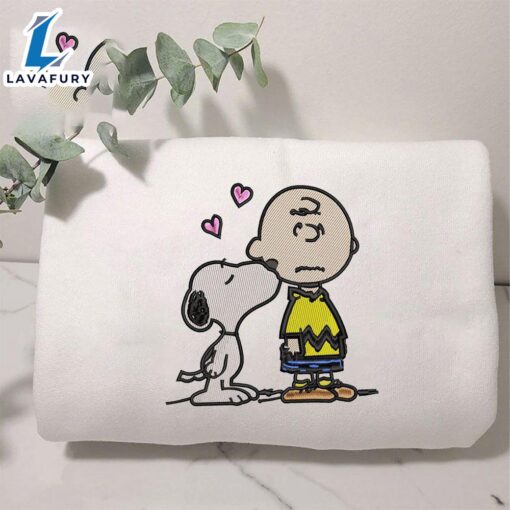 Cheap Embroidered Charlie Brown And Snoopy Peanuts Sweatshirt For Man And Women