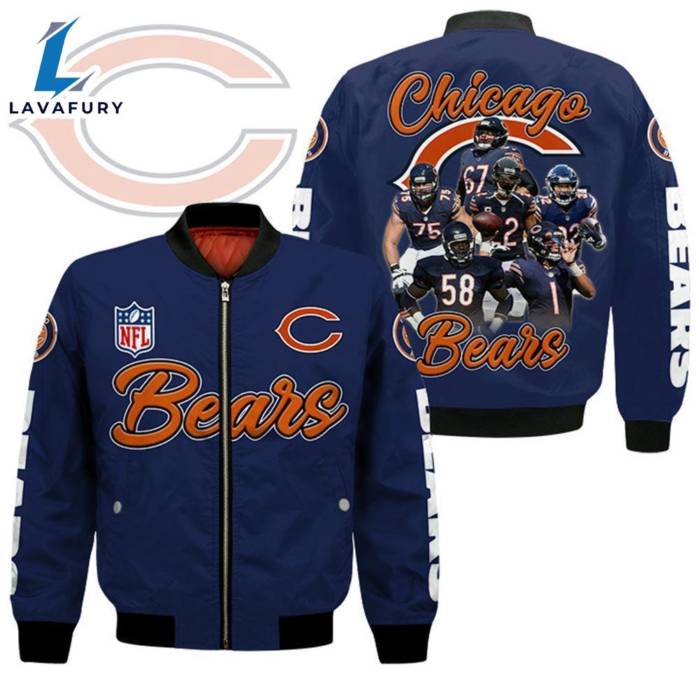 Chicago Bears Players Nfl Bomber Jacket For Fans Chicago Bears Players Nfl Bomber Jacket For Fans