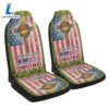 Christian Cross American Flag We Wish You Ameri Christmas Seat Cover Cars