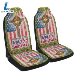 Christian Cross American Flag We…