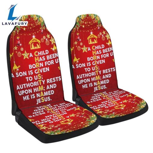 Christmas Christ Jesus He Is Named Jesus Seat Cover Cars – Christian Seat Cover