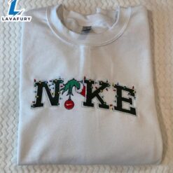 Christmas Grinch Hand Embroidered Sweatshirt…