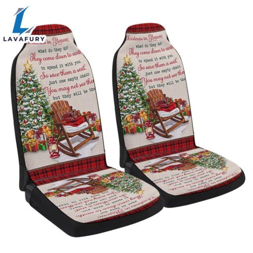 Christmas In Heaven Memorial Gift Seat Cover Cars – Christian Seat Cover