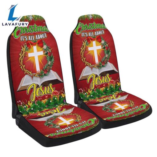 Christmas It Is All About Jesus Seat Cover Cars – Christian Seat Cover