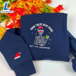 Christmas Skull Dead Inside Embroidered…