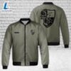 Custom Name Death Skull 75th Ranger Regiment AOP Fleece Bomber Jacket