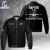 Custom Name US Air Force F-22 Raptor Stealth Air Superiority Fighter AOP Fleece Bomber Jacket