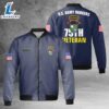 Custom Name US Army 75th Ranger Regiment Veteran AOP Fleece Bomber Jacket