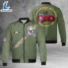 Custom Name US Army 82nd Airborne Division 505th Parachute Infantry Regiment AOP Fleece Bomber Jacket