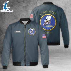 Custom Name US NAVY Seabees…