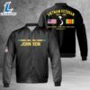 Custom Name Vietnam Veteran AOP Fleece Bomber Jacket