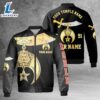 Custom Your Temple and Name Shriners Symbol, Noble Shriners AOP Fleece Bomber Jacket