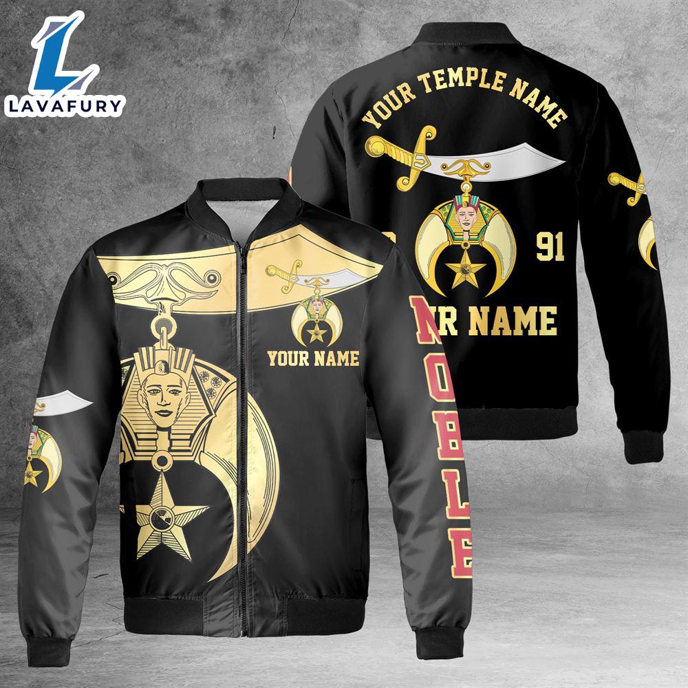 Custom Your Temple and Name Shriners Symbol, Noble Shriners AOP Fleece Bomber Jacket For Man And Women Custom Your Temple and Name Shriners Symbol, Noble Shriners AOP Fleece Bomber Jacket For Man And Women