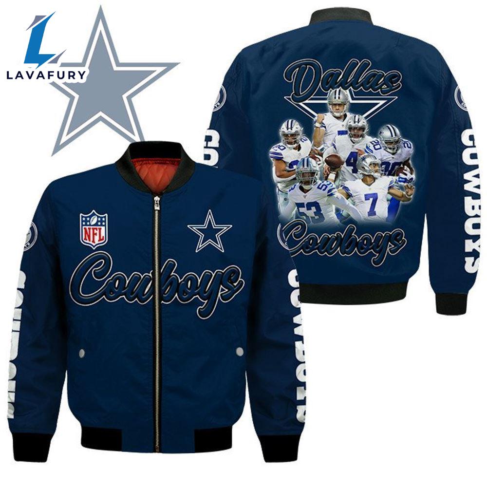 Dallas Cowboys Players Nfl Bomber Jacket For Fans Dallas Cowboys Players Nfl Bomber Jacket For Fans