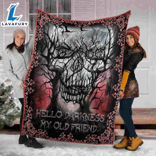 Darkness Old Friends Halloween Sofa Fleece Throw Blanket  Halloween Gifts Gift Xmas