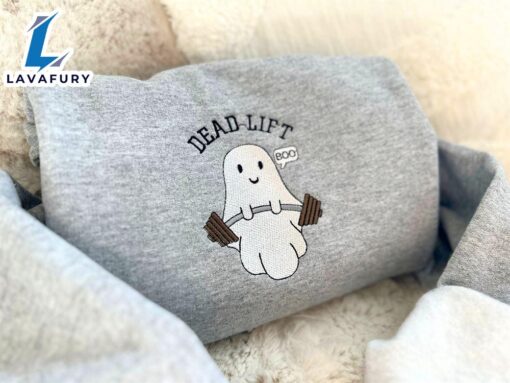 Deadlift Ghost Embroidered Sweatshirt For Man And Women