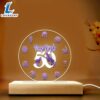 Deep Purple Led Light With Wooden Base Gift Christmas - Music Night Light 3 Deep Purple Led Light With Wooden Base Gift Christmas