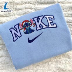 Disney Stich Blue Logo Embroidered…