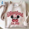 Disneyland Est 1955 Coquette Mickey & Minnie Cherry Embroidered Sweatshirt 2 Disneyland Est 1955 Coquette Mickey & Minnie Cherry Embroidered Sweatshirt