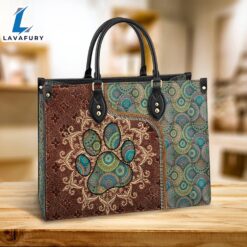 Dog Mom Pattern Leather Bag…