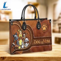 Dog Mom Pu Leather Bag…