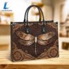 Dragonfly Earthtoned Leather Bag Christ Gifts Leather Bags