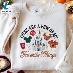 EMBROIDERED Disney Castle Christmas Shirt