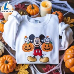 EMBROIDERED Disney Halloween Sweatshirt, Mickey…