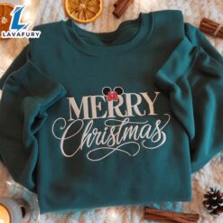 EMBROIDERED Disney Merry Christmas Sweatshirt,…