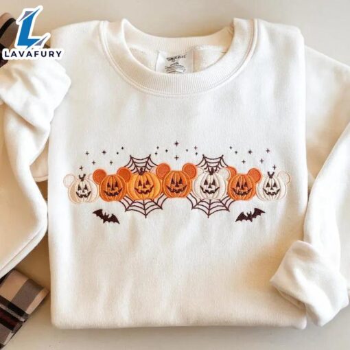 EMBROIDERED Disney Spooky Season Crewneck, Disney Halloween Sweatshirt