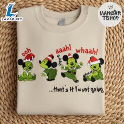 Embroidered Mickey christmas Sweatshirt T-shirt…