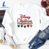 Embroidered Mickey Christmas Tree and Castle Sweatshirt
