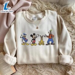EMBROIDERED Mickey Mouse Friends Sweatshirt,…